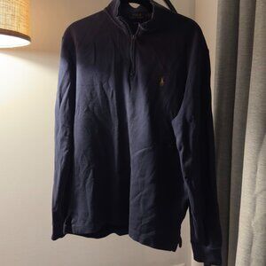 Polo Ralph Lauren Cruise Navy Estate-Rib Quarter-Zip Pullover